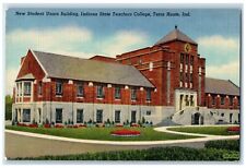 c1940 Student Union Building Indiana State Teachers College Terre Haute Postcard picture