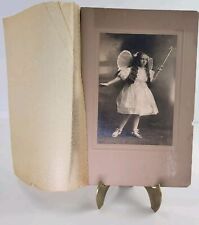 Antique Young Girl 1920s Fairy Costume Cabinet Card Photograph  picture