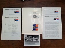 Vintage 1986 Bob Sharp Newman Sharp Racing Press Kit #1 Scott Sharp Datsun 280Z picture