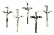 MRT Lot Of 5 Traditional Catholic Rosary Crucifix Pectoral Pendant 1 7/8