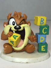 Baby Tazmanian Devil Letter Blocks Cake Topper Toy Looney Tunes WB picture