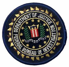 Vintage Federal Bureau of Investigation Department of Justice  Patch - FBI RARE picture