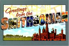 Greetings from the Smithsonian museum Washington DC postcard picture