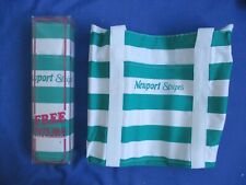 NEW Vintage Newport Stripes Tote Beach Gym Bag Cigarettes 1980s One Large Canvas picture