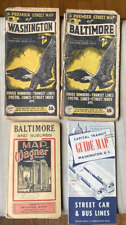 Vintage 1960's Baltimore & Washington City Street Maps - Geographia  Wagner Maps picture