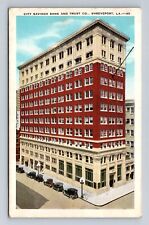 Shreveport LA-Louisiana, City Savings Bank And Trust Company, Vintage Postcard picture
