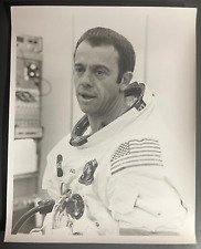 1971 APOLLO 14 ALAN SHEPARD JR. ASTRONAUT NASA SPACE STAMPED BACK PRESS PHOTO picture