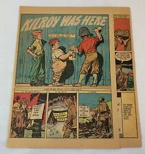 1947 three page cartoon story~ origin of KILROY WAS HERE ~ WWII picture