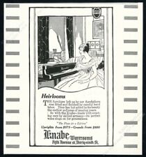 1918 Knabe grand piano illustrated vintage trade print ad 2 picture