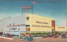 1940s Webb's City St Petersburg FL World's Most Unusual Drug Store linen F808 picture