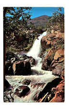 Chasm Falls CO Postcard Estes Park Sundance Mountain Colorado c1950s picture