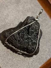 14.9g / Authentic Arizona Meteorite Tektit Necklace/ Huge Pendant around 14.9g picture