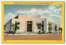 c1940's Brooklyn Public Library, Eastern Parkway Branch Brooklyn NY Postcard picture