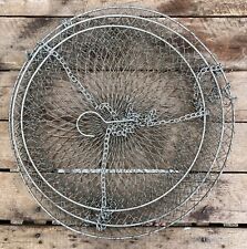 VTG Farmhouse X Large Galvanized Wire Mesh  3-Tier Hanging Baskets picture