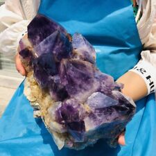 13LB Natural Amethyst Cluster Quartz Crystal Rare Mineral Specimen Heals 748 picture