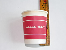 Vintage Allegheny Airlines Wax-Coated Small Drinking Cups, Choose How Many picture