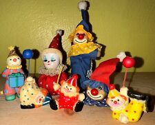 Lot Of 7 Miniature Vintage Clowns picture