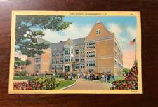 Poughkeepsie High School linen postcard - New York NY- c1930's  picture
