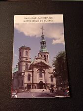 Vintage Basilique Notre Dame Montreal Quebec Souvenir Post Card Folder picture
