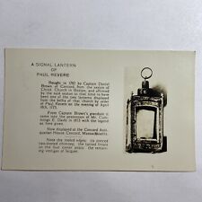 Vintage Postcard A Signal Lantern of Paul Revere Real Photo RPPC EKC 1939-1950 picture