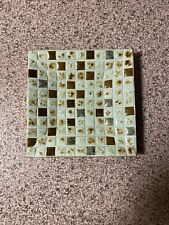 Vintage Mid Century Modern 1960s Ceramic Mosaic Tile Trivet Dish Plate Ashtray picture