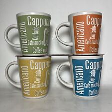 Colorful Coffee Mugs MR COFFEE® Set of 4 Multi-colored Ceramic Cups Coffee Mugs picture