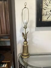 Vintage Frederick Cooper Large Metal Brass Eagle Column Base Lamp 35” Tall WORKS picture