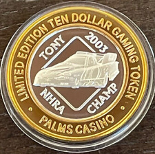 PALMS Casino Resort $10 Silver Strike Tony 2003 NHRA Champ New Case picture