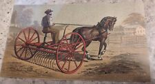 *RARE* VICTORIAN TRADE CARD THE ITHACA RAKE,WILLIAMS BROS. ITHACA,NY AGRICULTURE picture