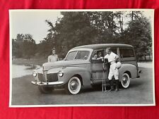 Big Vintage Car Picture. 1941 Mercury Woody Station Wagon.  12x18, B/W picture