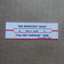 BILLY JOEL An Innocent Man JUKEBOX STRIP Record 45 rpm 7