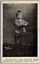Sharon Pennsylvania 1909 Postcard KIDNAPED Willie Whitla Found In Cleveland Ohio picture