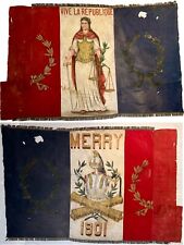 Historic French Republic Pre WW1 WWI World War 1 France Patriotic Flag Banner picture