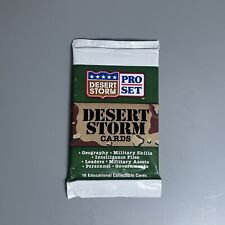 Desert Storm Trading Card Pack 1991 Vintage picture