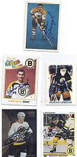 1981 TCMA #5 Jonny Bucyk Boston Bruins Signed Autographed Card picture
