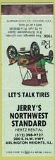 Matchbook Cover - Jerry's Standard gas Hertz Rental Cars Arlington Heights IL picture
