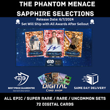 Topps Star Wars Card Trader The Phantom Menace Sapphire Selections ALL EPIC SR+ picture
