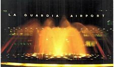 NYC La Guardia Airport Fountain At Night 1970 New York City  picture
