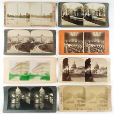 Washington DC Stereoview Lot of Monument Library Pension Capitol Building E1214 picture