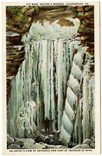 COUDERSPORT PA Devil's Ice Box Ice Mine Entrance, Interior Pennsylvania Postcard picture