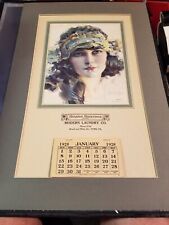 ANTIQUE ROLF ARMSTRONG 1928 JAZZ AGE ART DECO PIN-UP CALENDAR GORGEOUS BETTY picture
