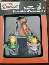2006 The Simpsons Christmas Ornament Set Santas Little Helps Chasing Bart Lisa picture