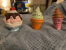 2 ice cream cone banks and ice cream cone trinket box picture