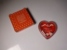 Vintage Avon Heart Shaped Treasured Photo Holder/Paper Weight 1983 picture