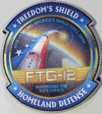 FTG-12 MDA FLIGHT TEST GROUND BASED INTERCEPTOR MISSION PATCH HOOK AND PILE BACK picture
