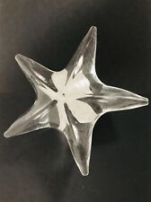 CLEAR GLASS STARFISH PAPERWEIGHT ART GLASS Heavy 5x5 picture
