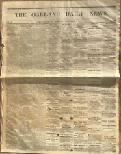 1871 Original Oakland Newspaper - Austin, Nevada - Mexico Revolution - Tammany picture