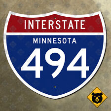 Minnesota Interstate 494 highway marker road sign Bloomington Plymouth 21x18 picture