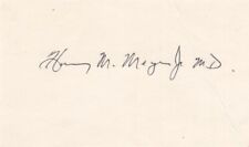 Henry M. Meyer Jr- Signed Notecard (German Measles) picture