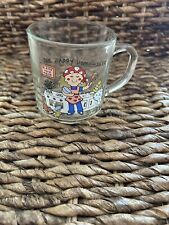 Vintage Luminarc The Happy Homemaker Clear Glass Coffee Mug picture